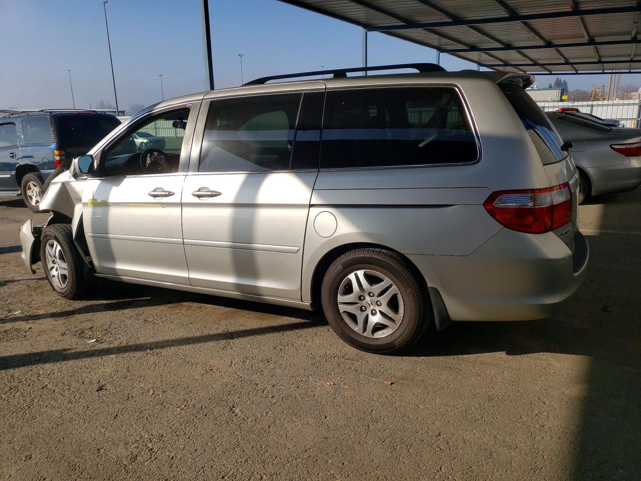 2007 Honda Odyssey Exl Silver vin: 5FNRL387X7B424248