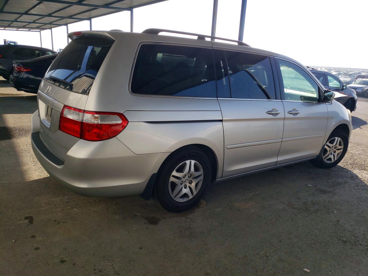 2007 Honda Odyssey Exl Silver vin: 5FNRL387X7B424248