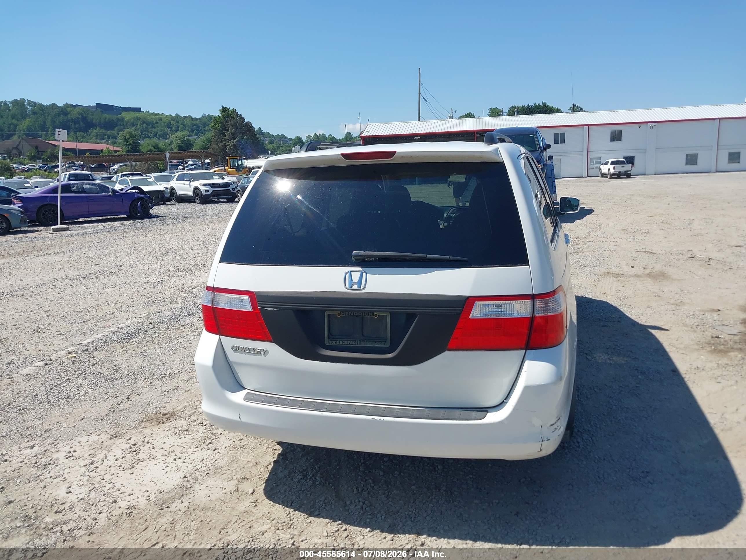 2007 Honda Odyssey Ex-l White vin: 5FNRL387X7B436254