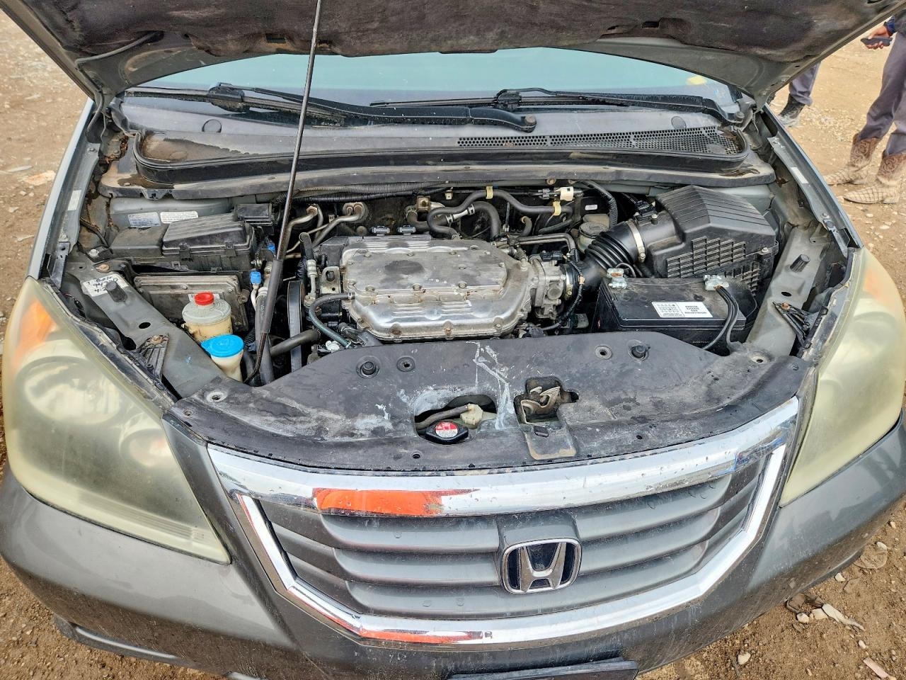 2008 Honda Odyssey Exl Gray vin: 5FNRL387X8B002711