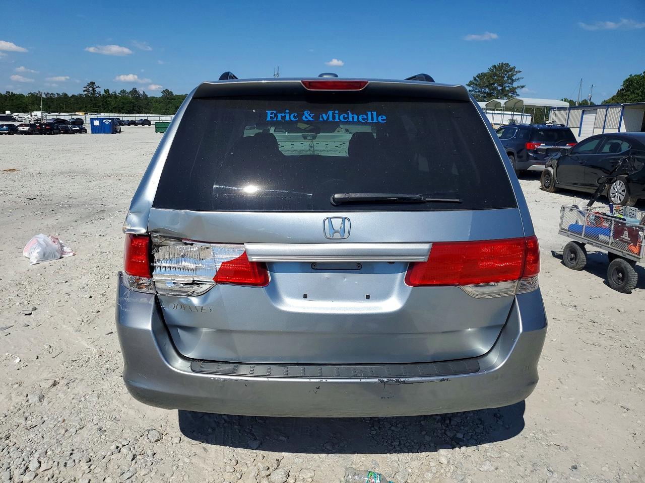 2008 Honda Odyssey Exl Gray vin: 5FNRL387X8B005950