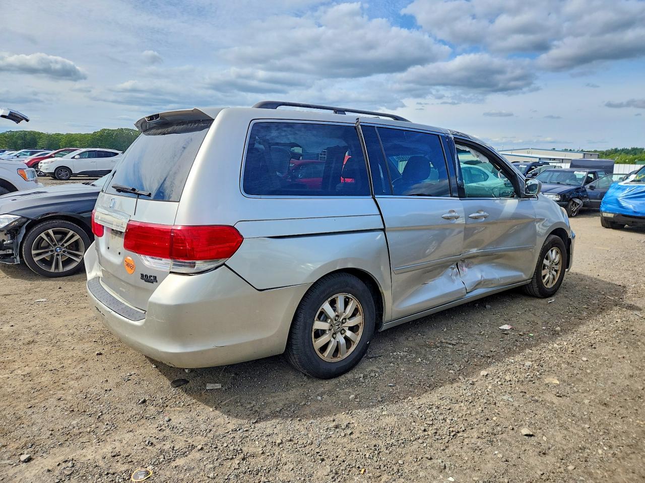 2008 Honda Odyssey Exl Silver vin: 5FNRL387X8B007164