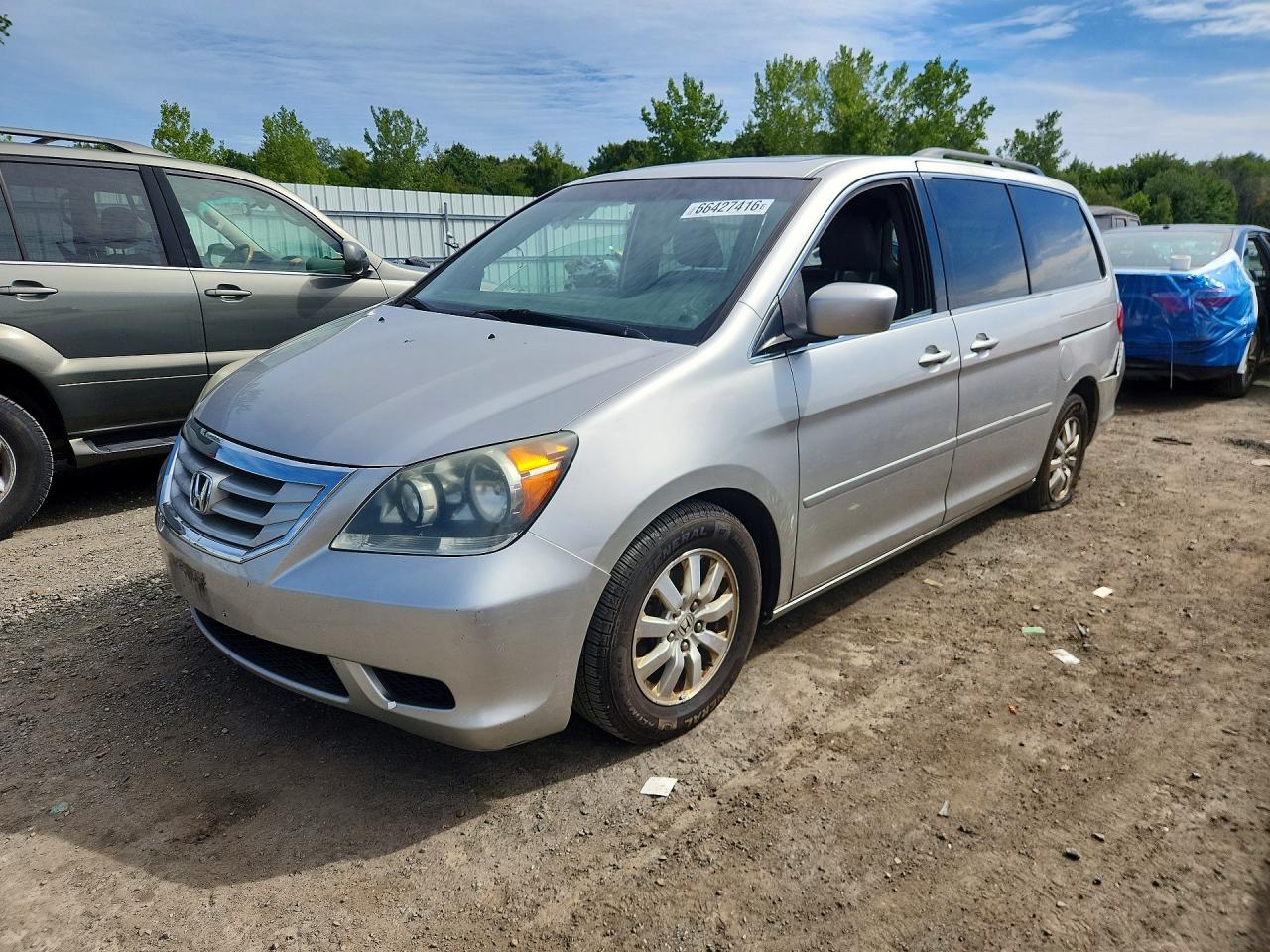 2008 Honda Odyssey Exl Silver vin: 5FNRL387X8B007164
