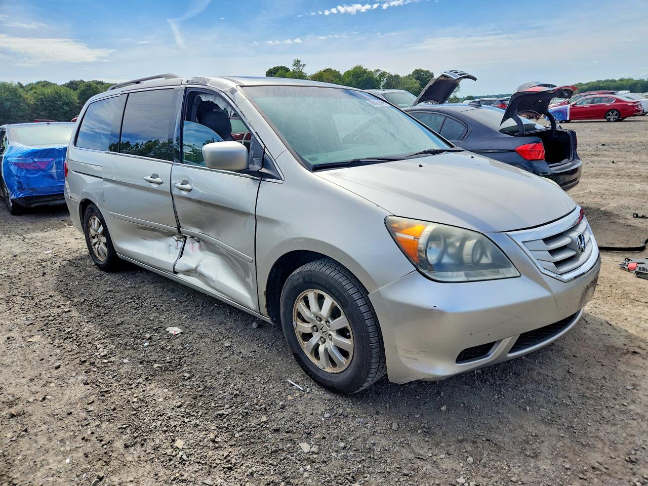 2008 Honda Odyssey Exl Silver vin: 5FNRL387X8B007164