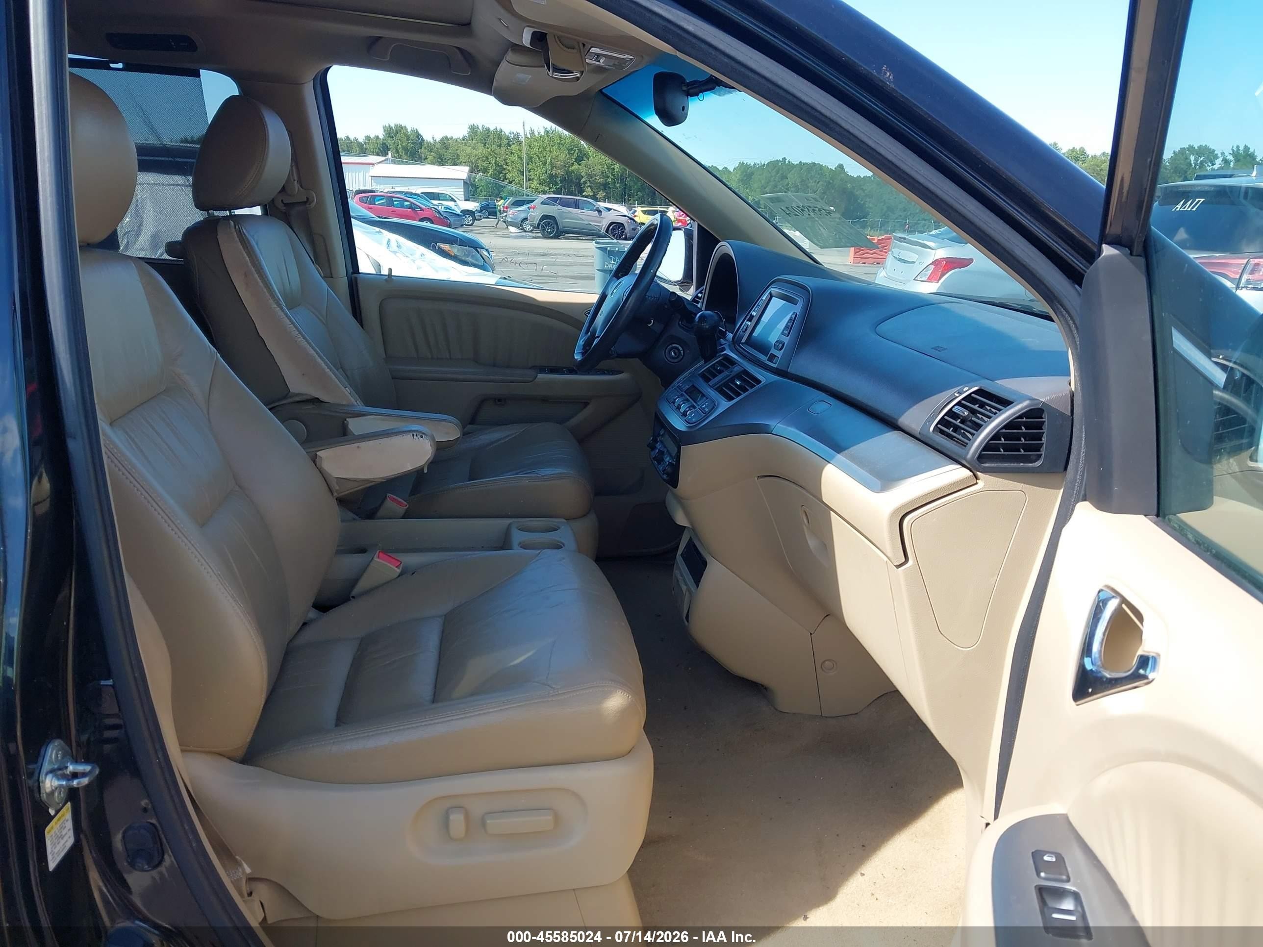 2008 Honda Odyssey Ex-l Black vin: 5FNRL387X8B020819