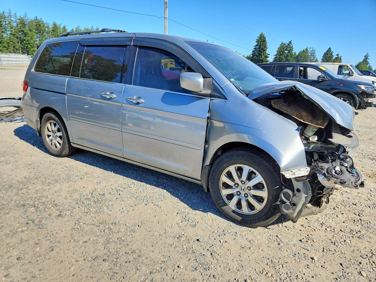 2008 Honda Odyssey Exl Gray vin: 5FNRL387X8B036552