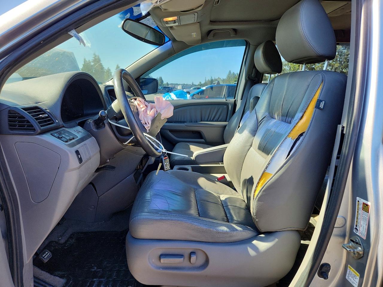 2008 Honda Odyssey Exl Gray vin: 5FNRL387X8B036552