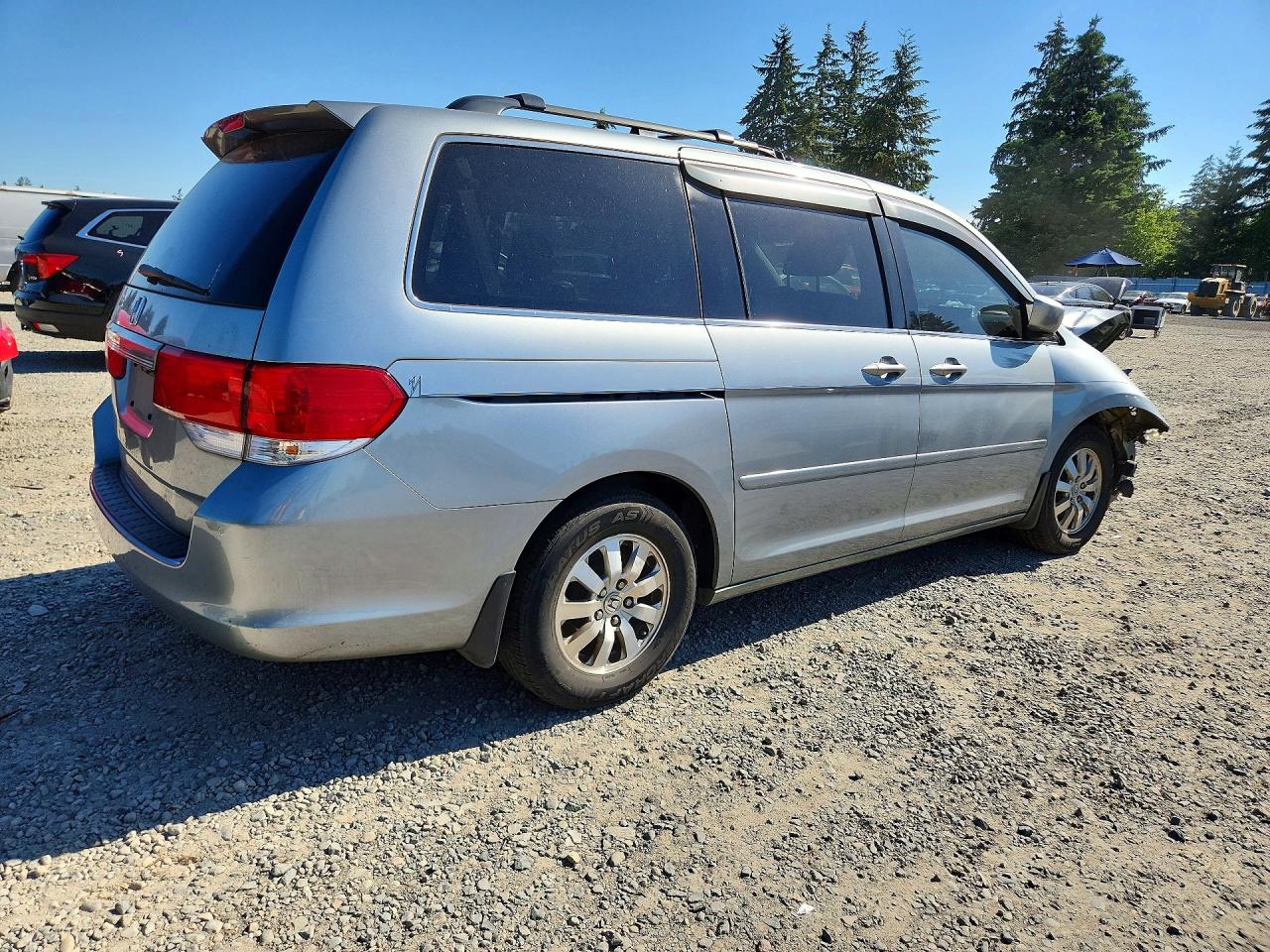 2008 Honda Odyssey Exl Gray vin: 5FNRL387X8B036552