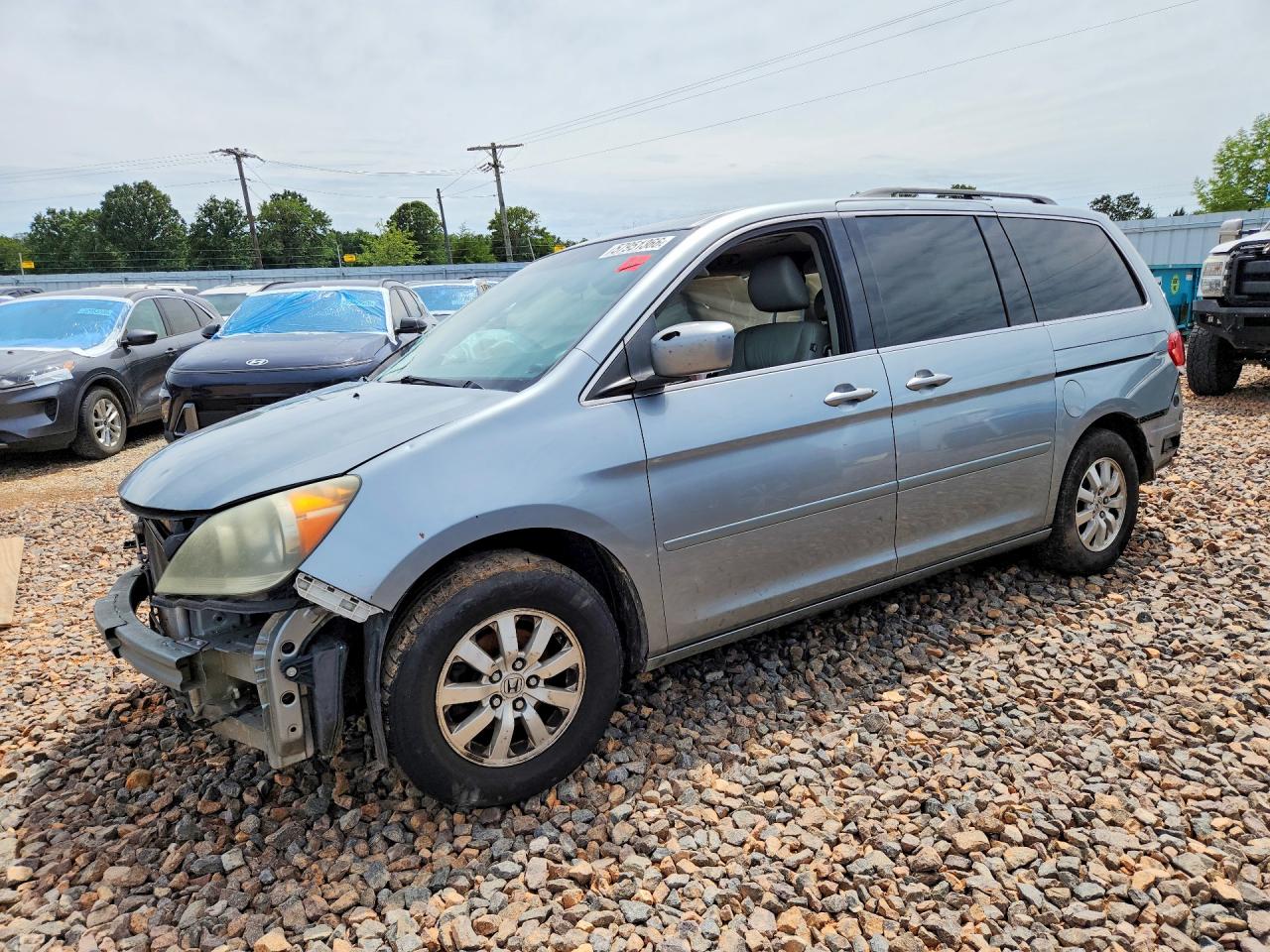 2008 Honda Odyssey Exl Blue vin: 5FNRL387X8B040469