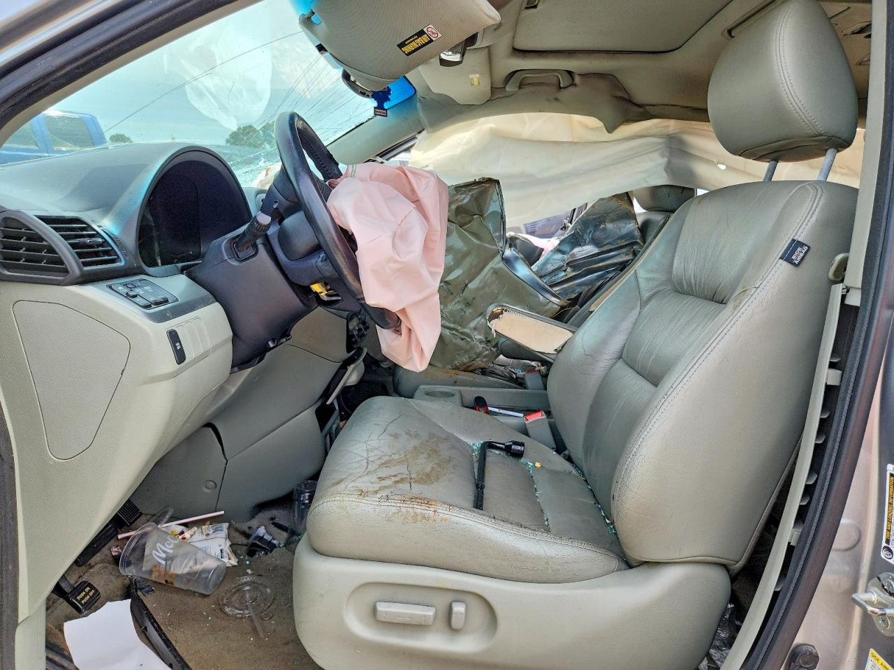 2008 Honda Odyssey Exl Blue vin: 5FNRL387X8B040469