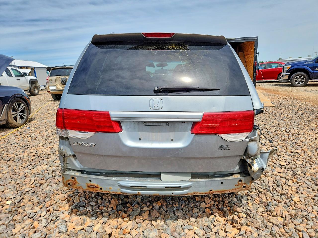 2008 Honda Odyssey Exl Blue vin: 5FNRL387X8B040469
