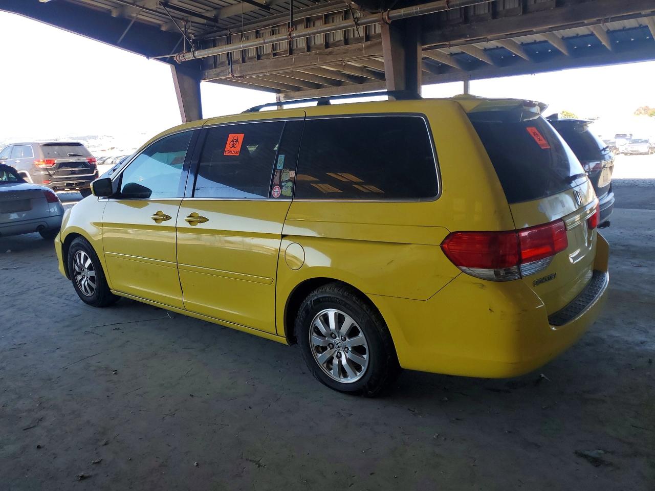 2008 Honda Odyssey Exl Yellow vin: 5FNRL387X8B045977