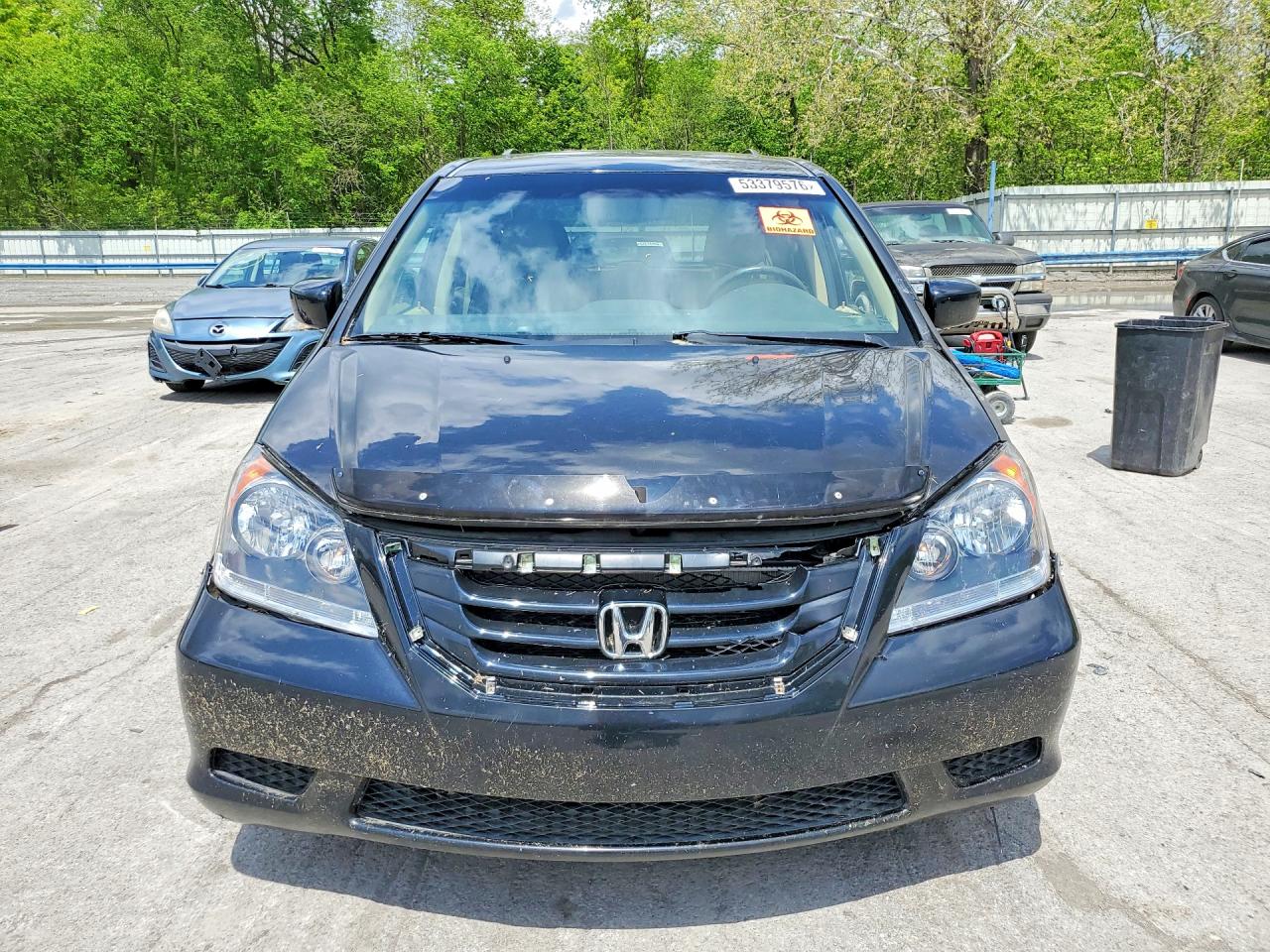 2008 Honda Odyssey Ex-l With Res Black vin: 5FNRL387X8B060740