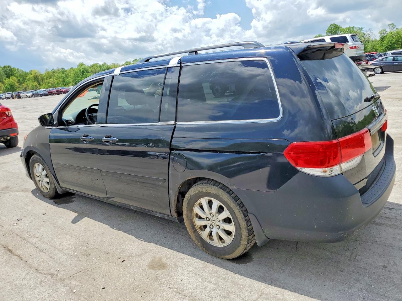 2008 Honda Odyssey Ex-l With Res Black vin: 5FNRL387X8B060740