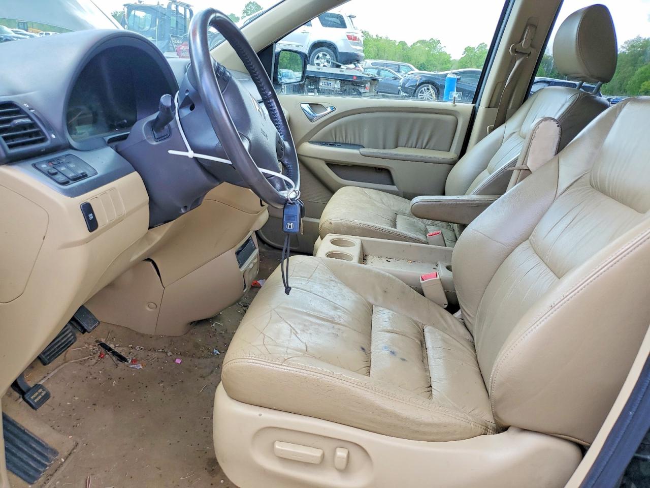 2008 Honda Odyssey Ex-l With Res Black vin: 5FNRL387X8B060740