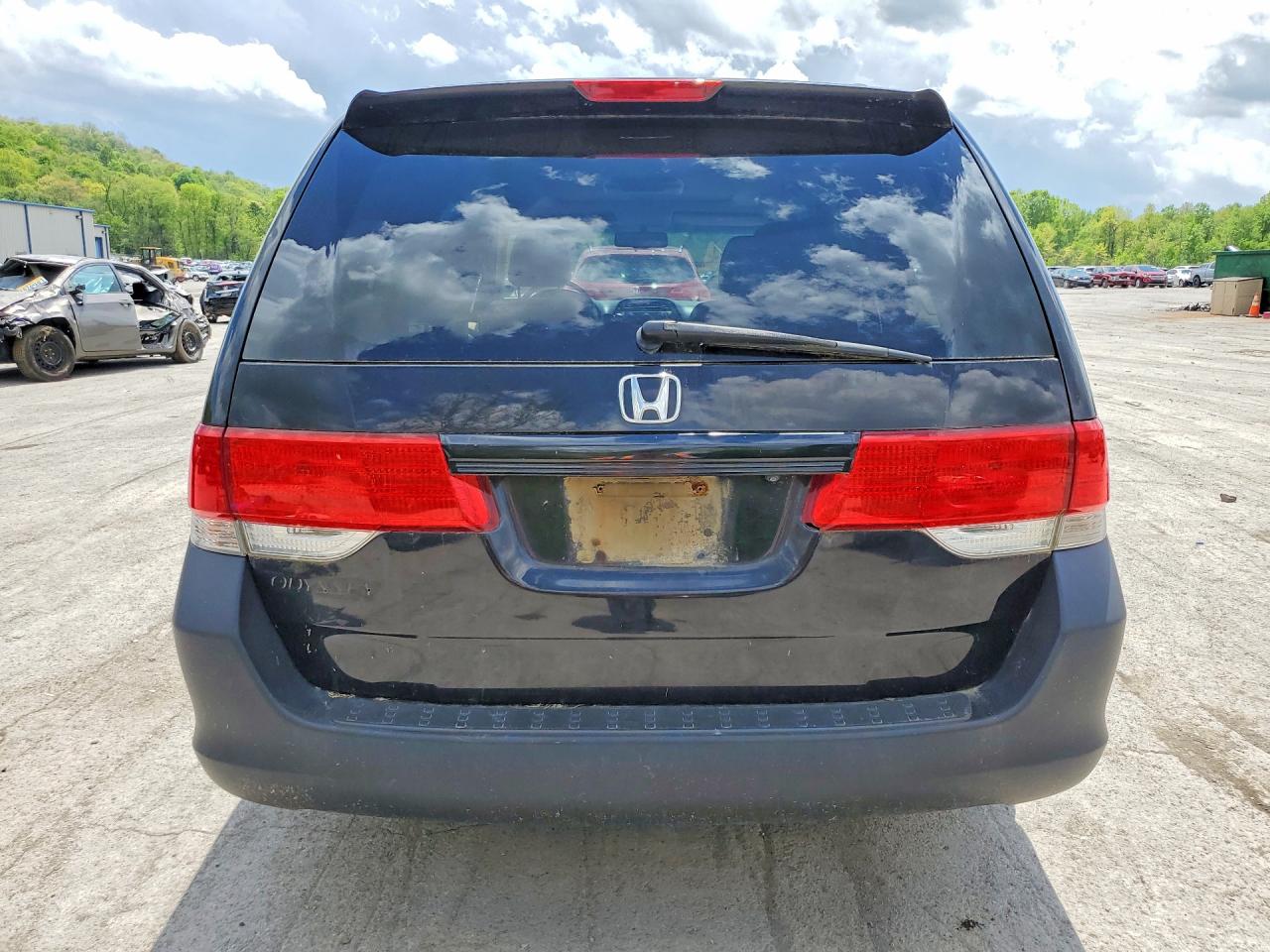 2008 Honda Odyssey Ex-l With Res Black vin: 5FNRL387X8B060740