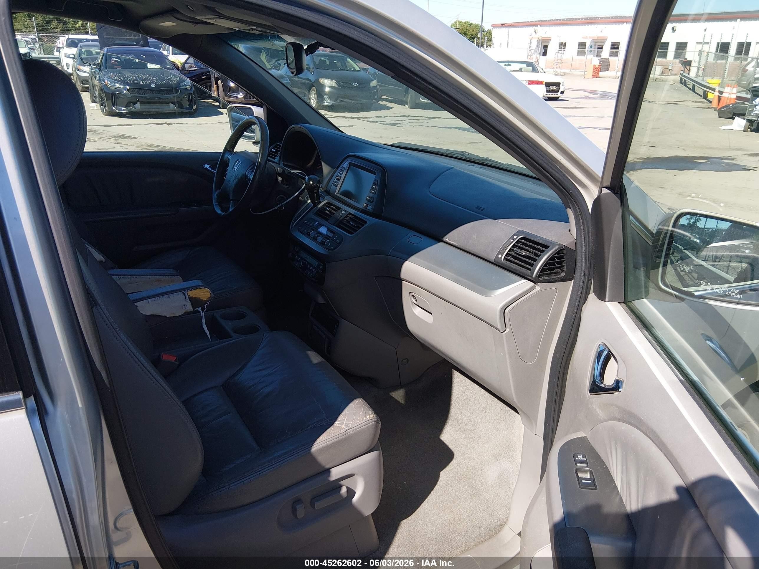 2008 Honda Odyssey Ex-l Gray vin: 5FNRL387X8B070765