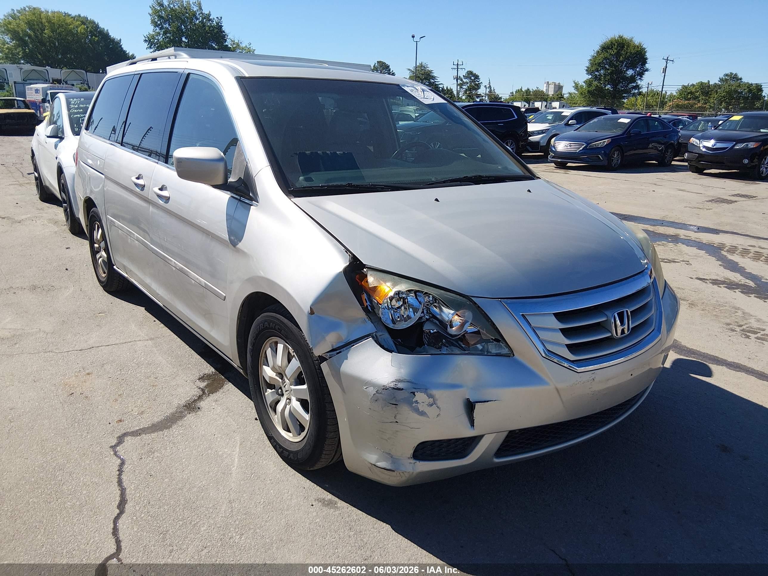 2008 Honda Odyssey Ex-l Gray vin: 5FNRL387X8B070765
