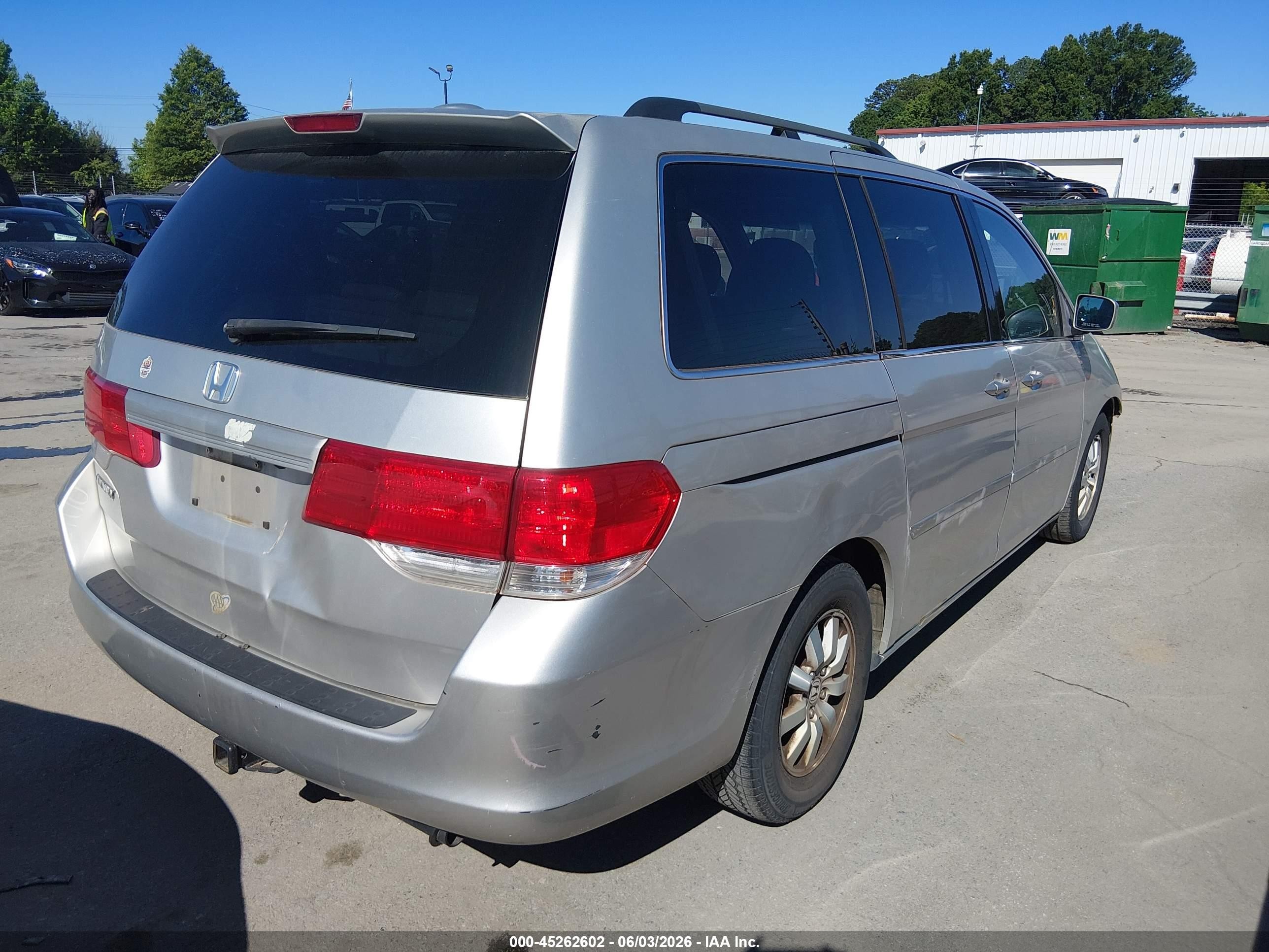2008 Honda Odyssey Ex-l Gray vin: 5FNRL387X8B070765