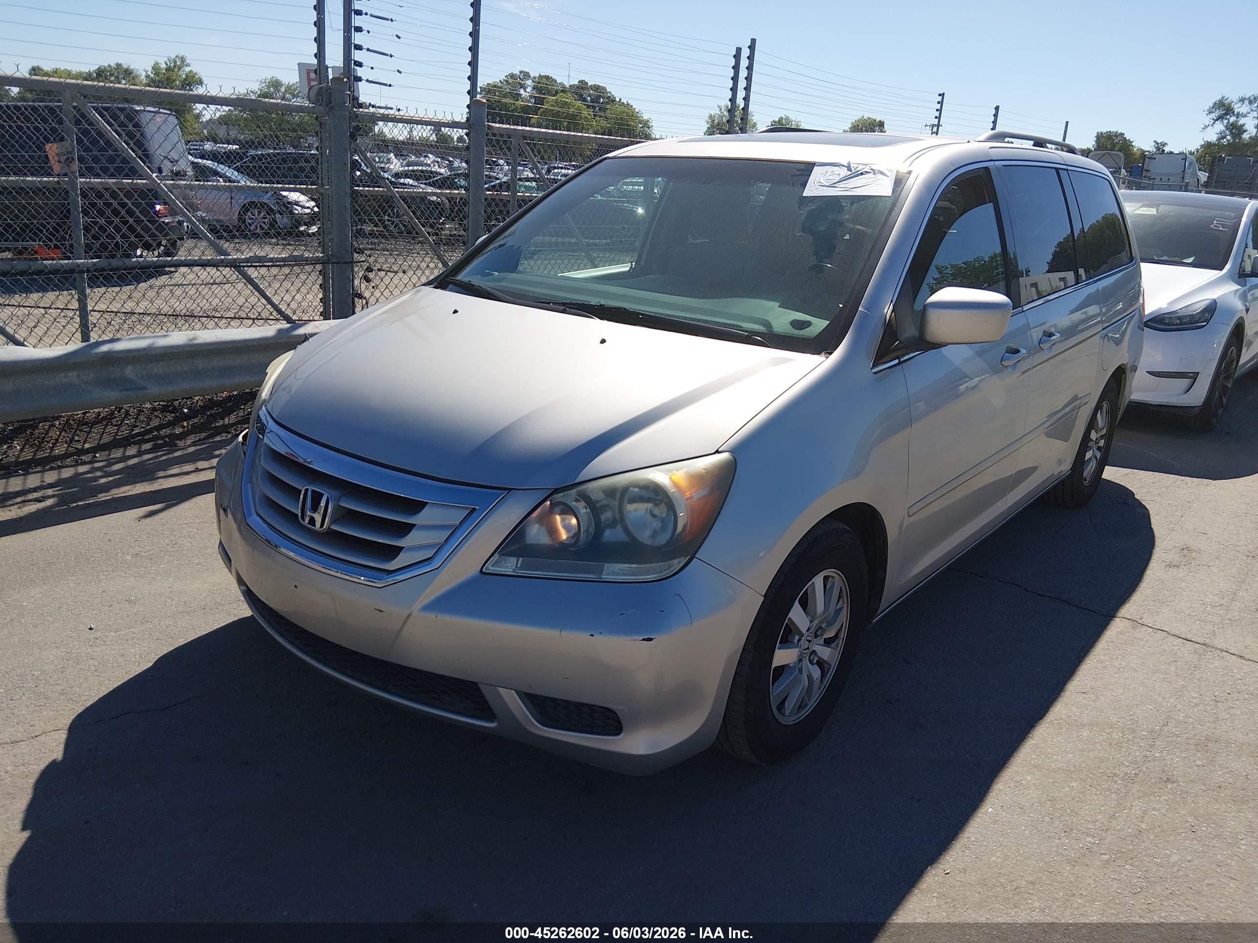 2008 Honda Odyssey Ex-l Gray vin: 5FNRL387X8B070765