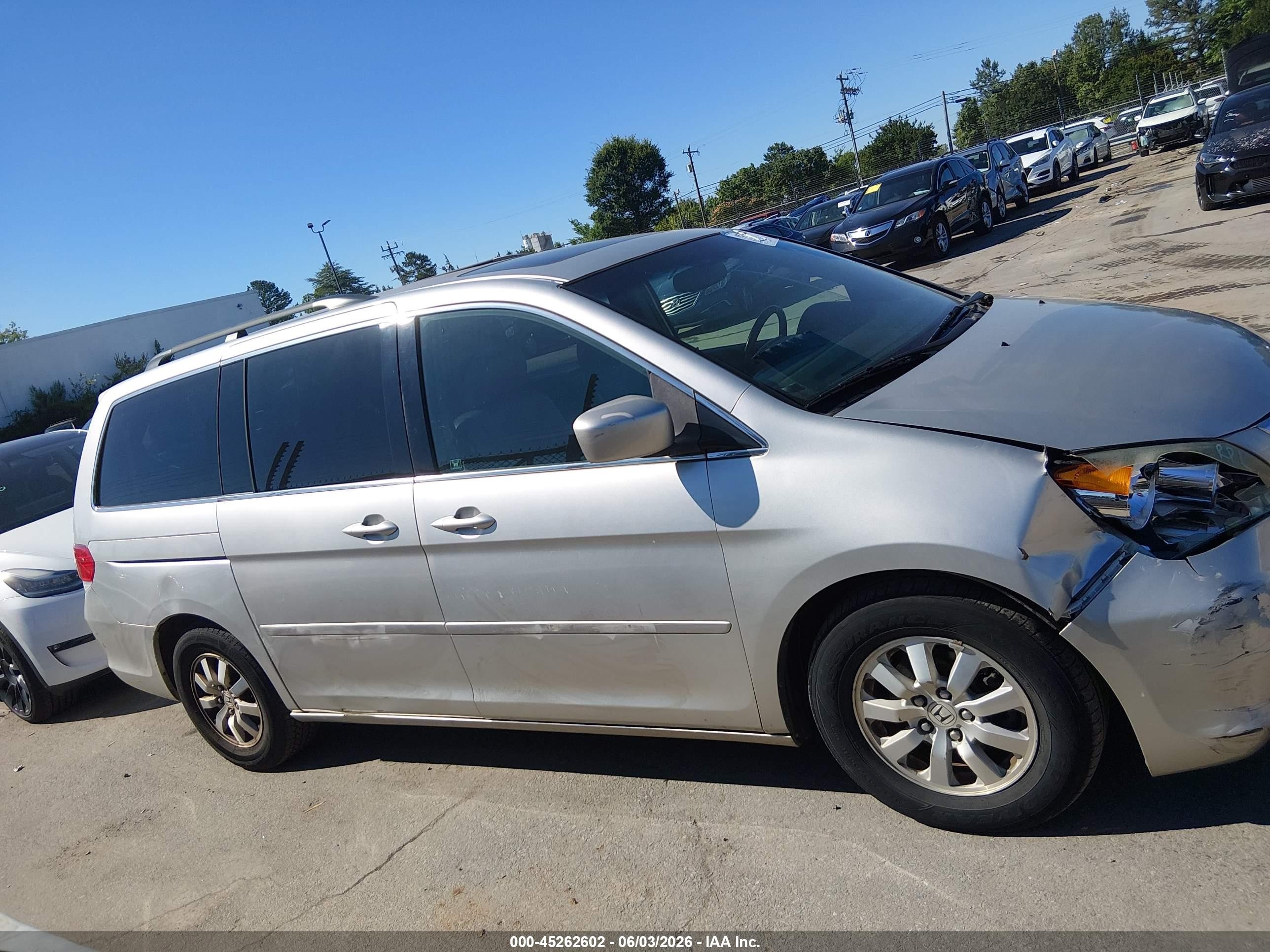 2008 Honda Odyssey Ex-l Gray vin: 5FNRL387X8B070765