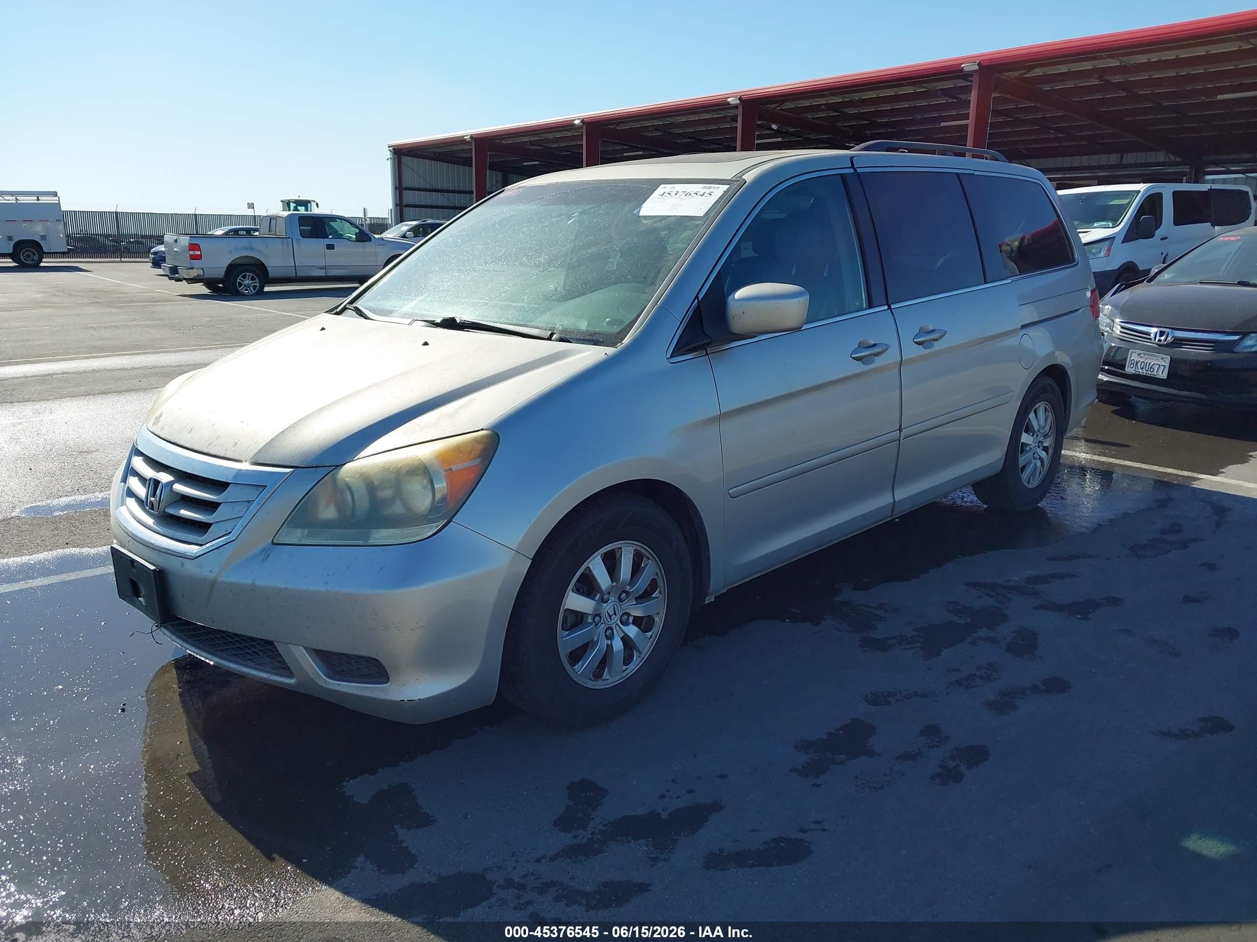 2008 Honda Odyssey Ex-l Silver vin: 5FNRL387X8B102582
