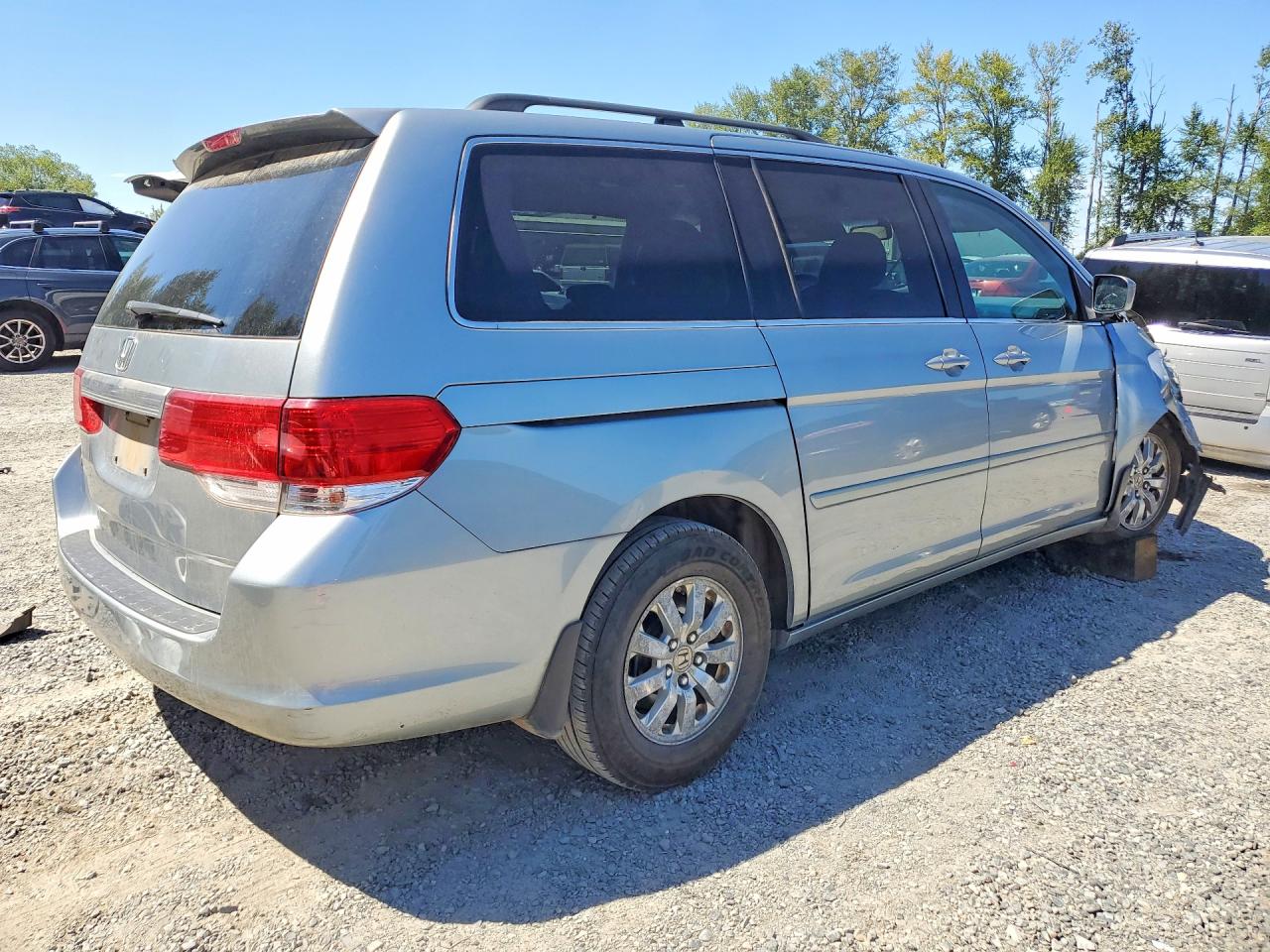 2008 Honda Odyssey Exl Silver vin: 5FNRL387X8B113503