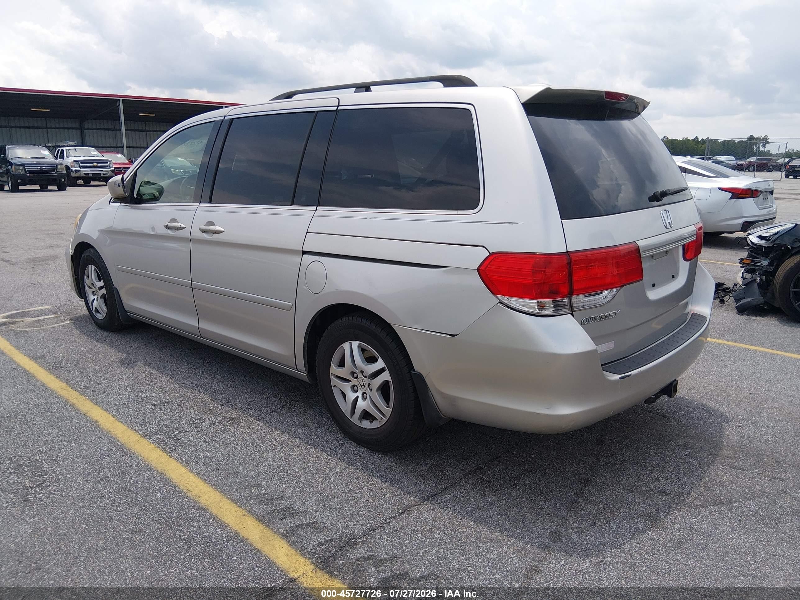 2009 Honda Odyssey Ex-l Silver vin: 5FNRL387X9B012804