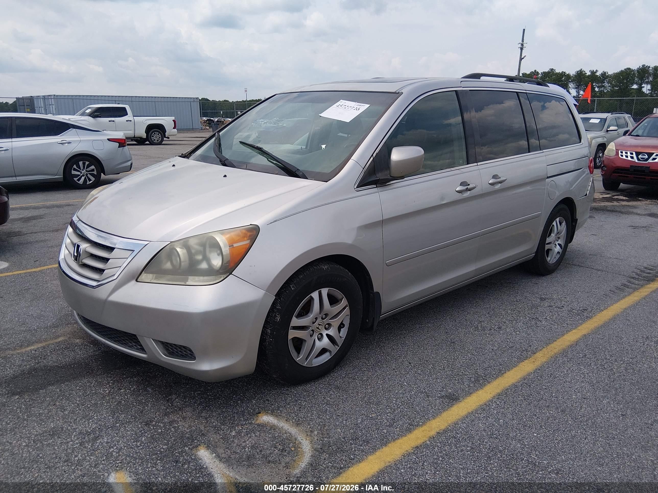 2009 Honda Odyssey Ex-l Silver vin: 5FNRL387X9B012804