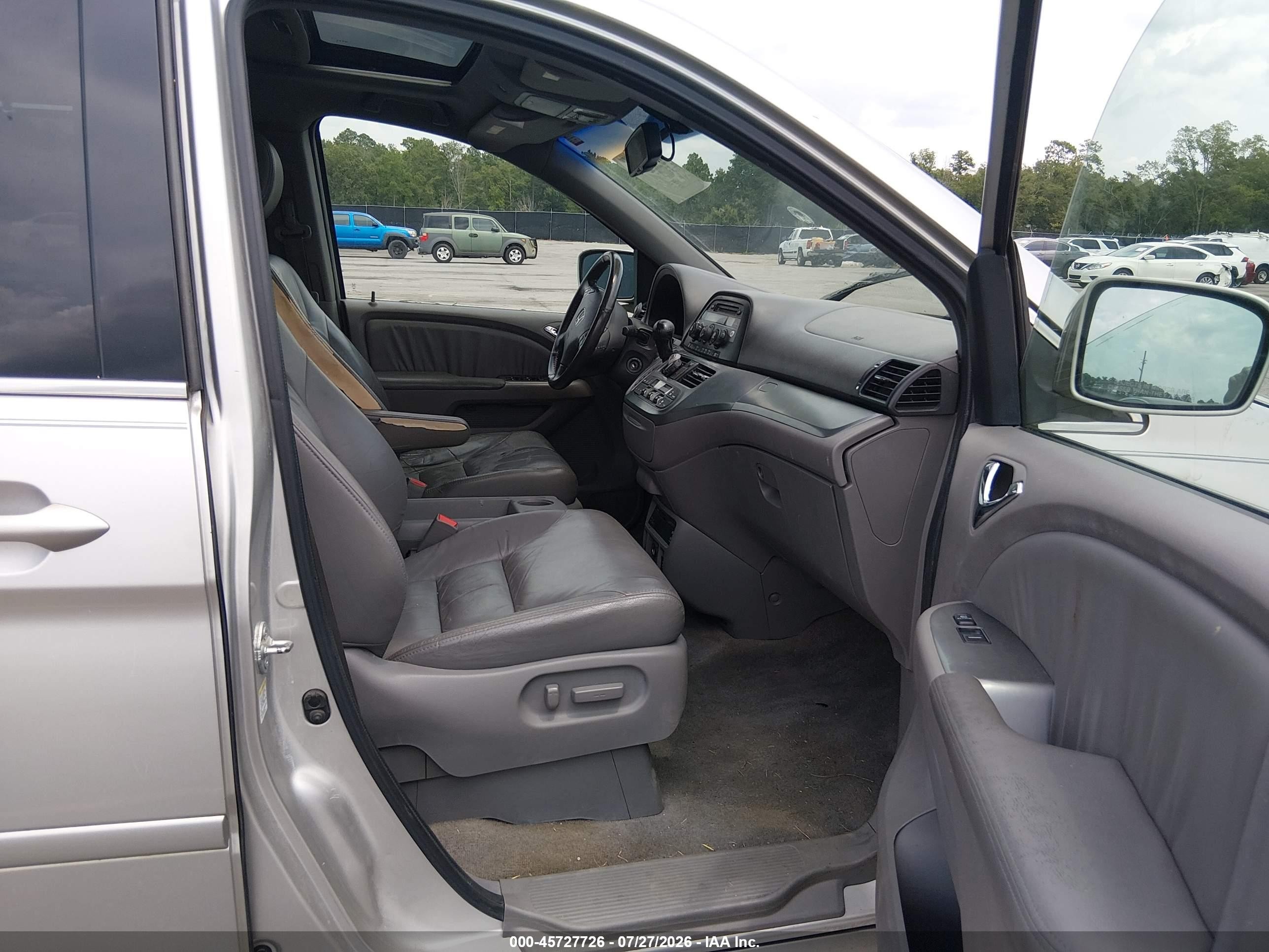 2009 Honda Odyssey Ex-l Silver vin: 5FNRL387X9B012804