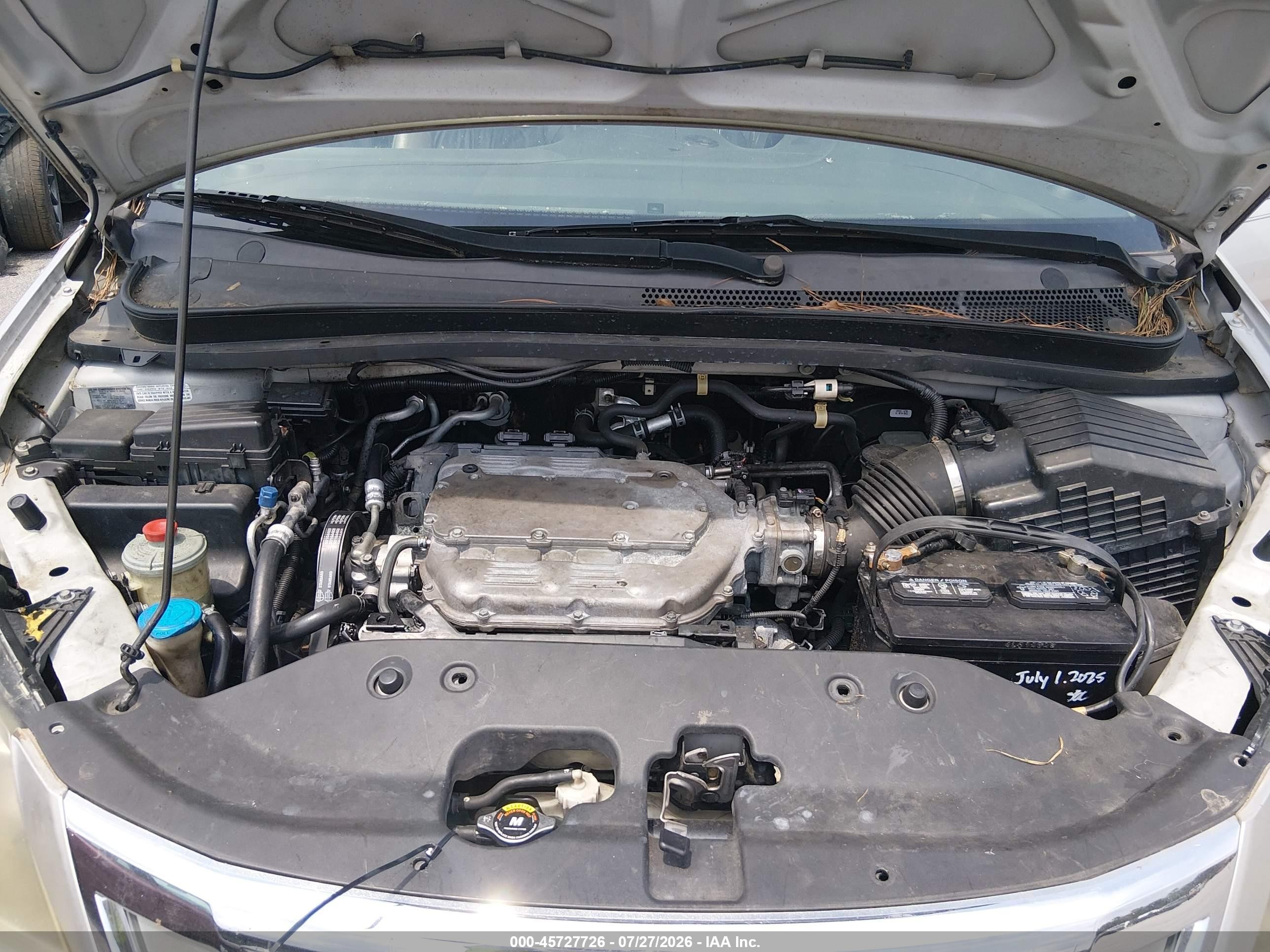2009 Honda Odyssey Ex-l Silver vin: 5FNRL387X9B012804