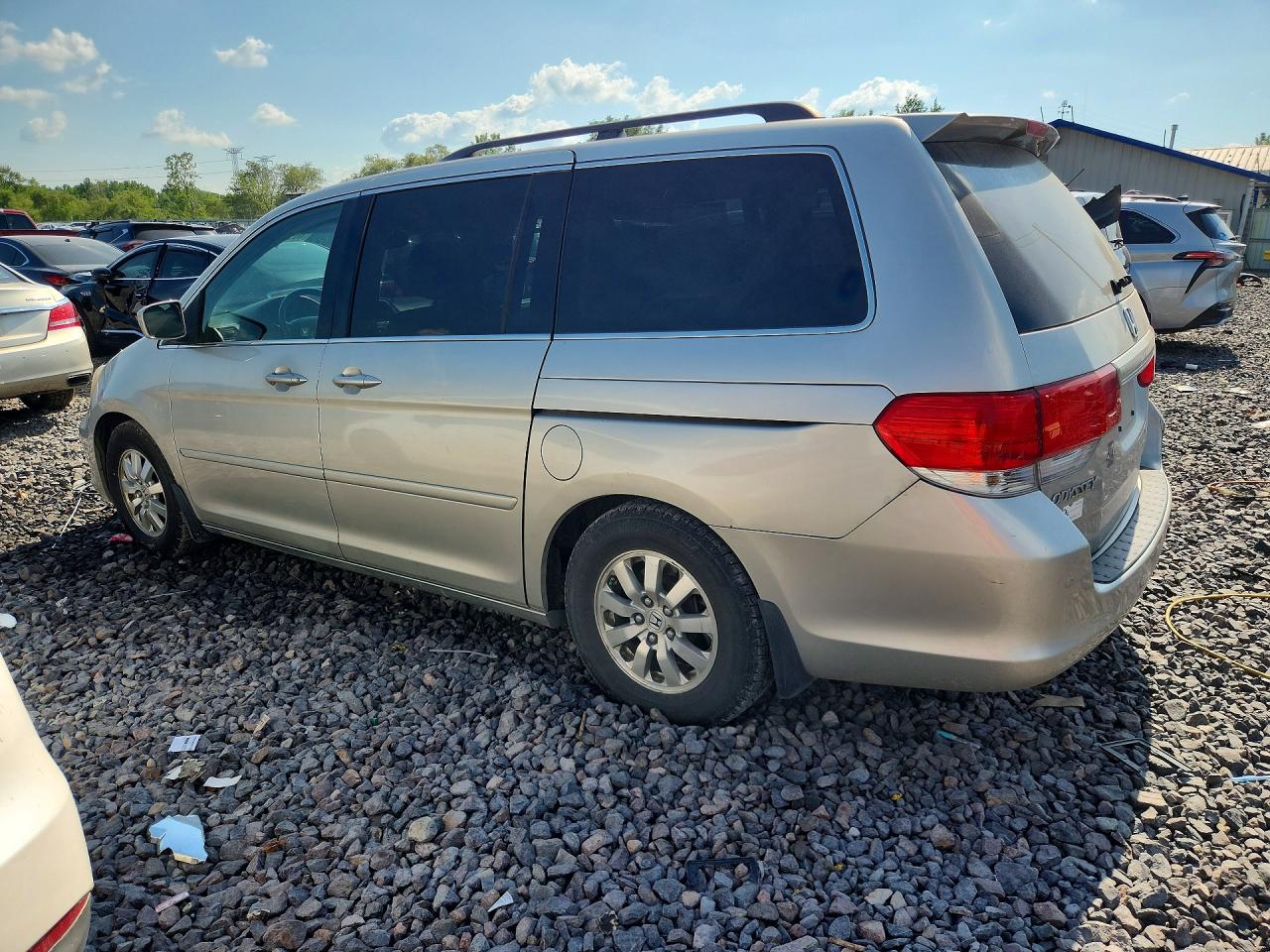 2009 Honda Odyssey Exl Серебряный vin: 5FNRL387X9B041672