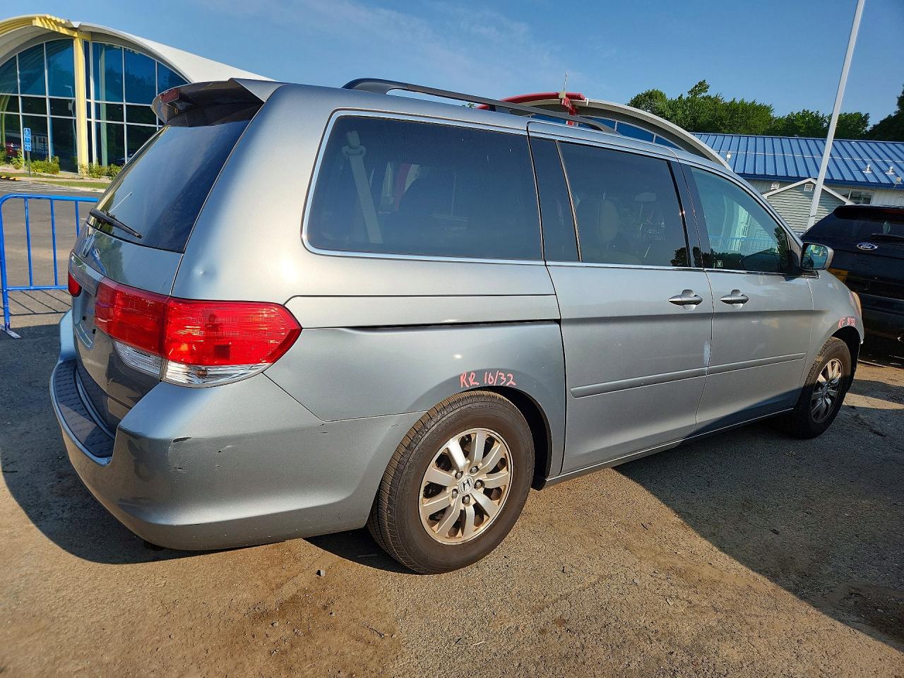 2009 Honda Odyssey Exl Blue vin: 5FNRL387X9B051702