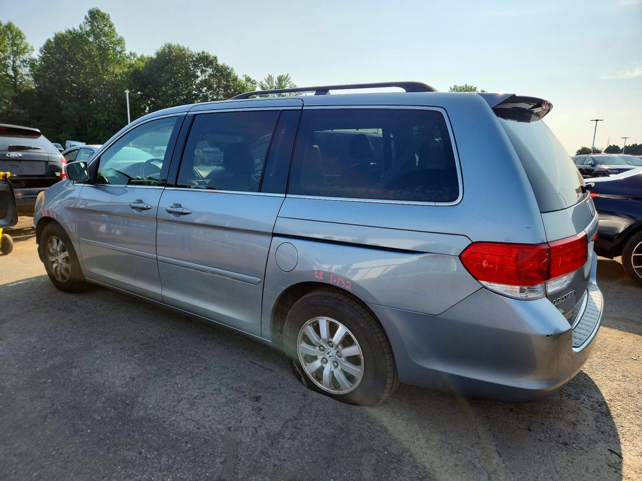 2009 Honda Odyssey Exl Blue vin: 5FNRL387X9B051702