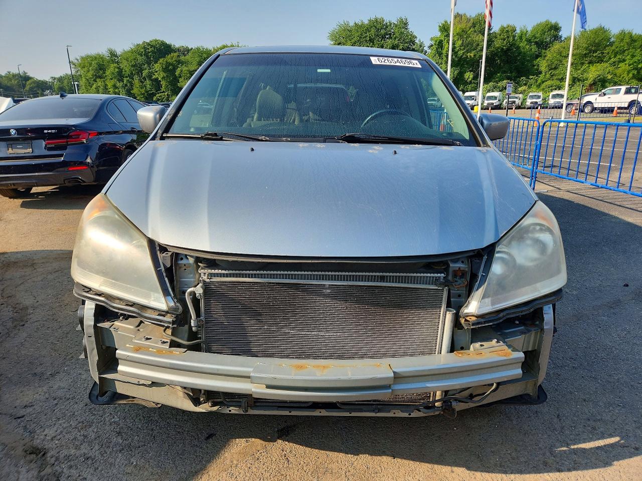 2009 Honda Odyssey Exl Blue vin: 5FNRL387X9B051702