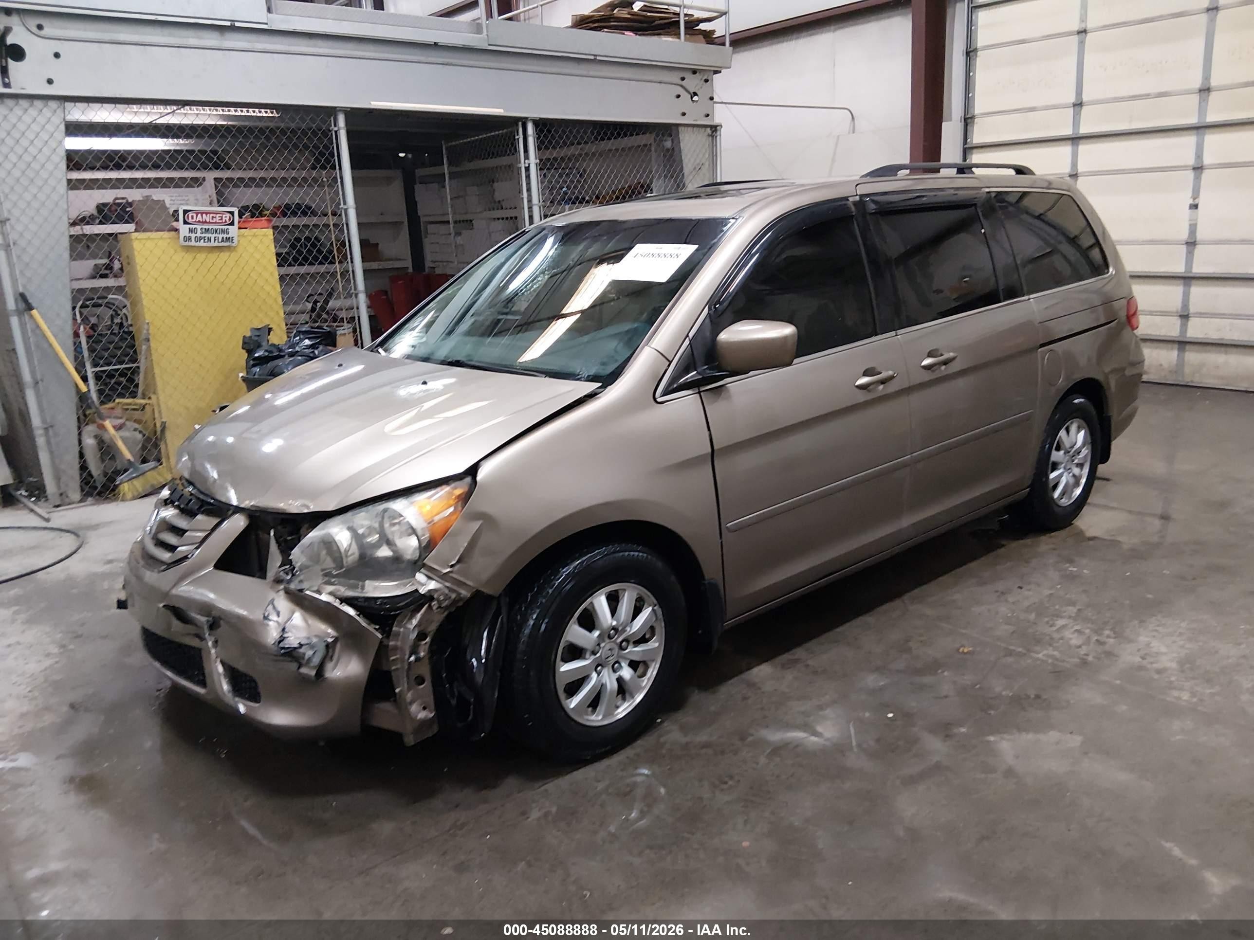 2009 Honda Odyssey Ex-l Gold vin: 5FNRL387X9B407243