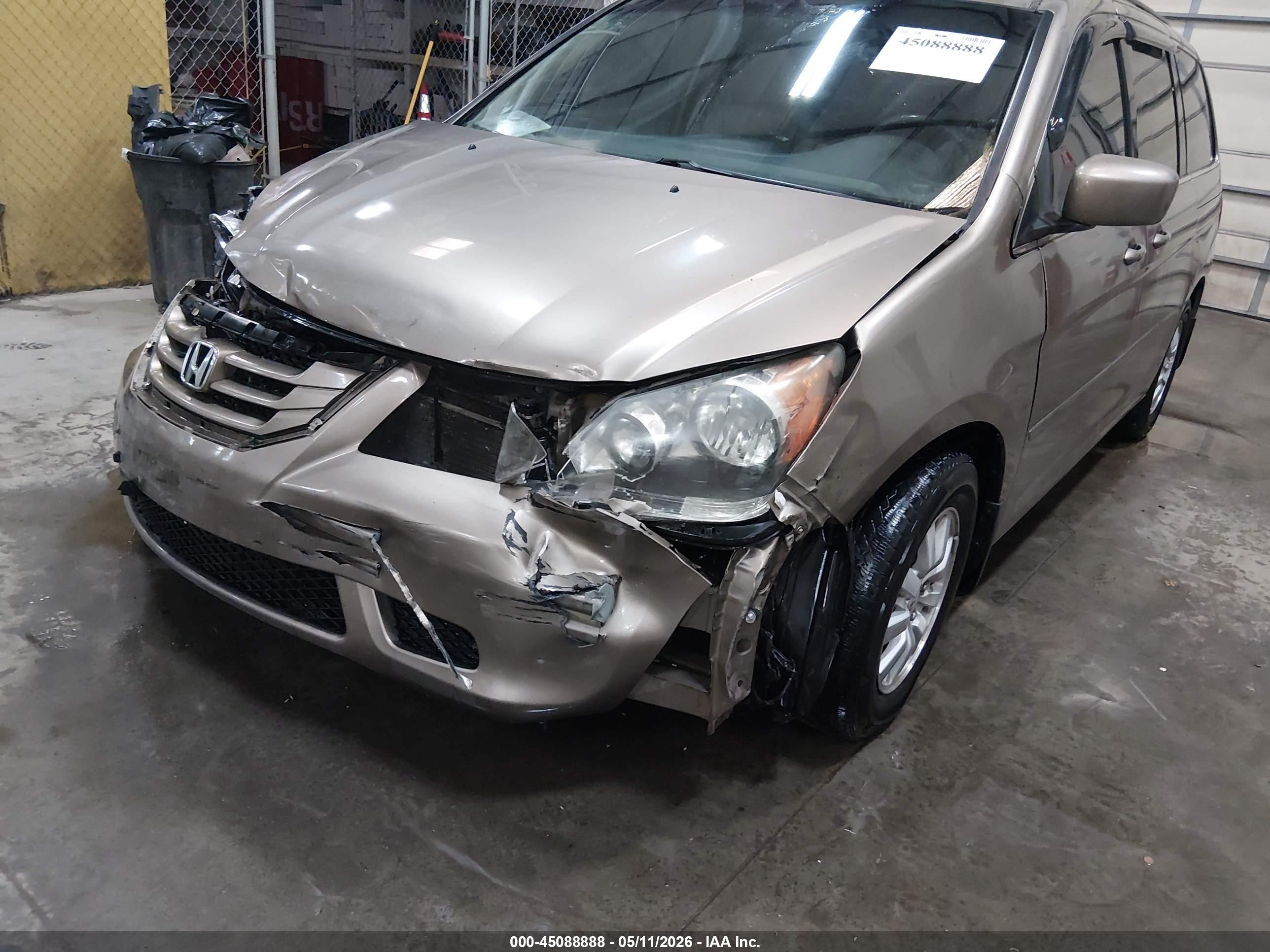 2009 Honda Odyssey Ex-l Gold vin: 5FNRL387X9B407243