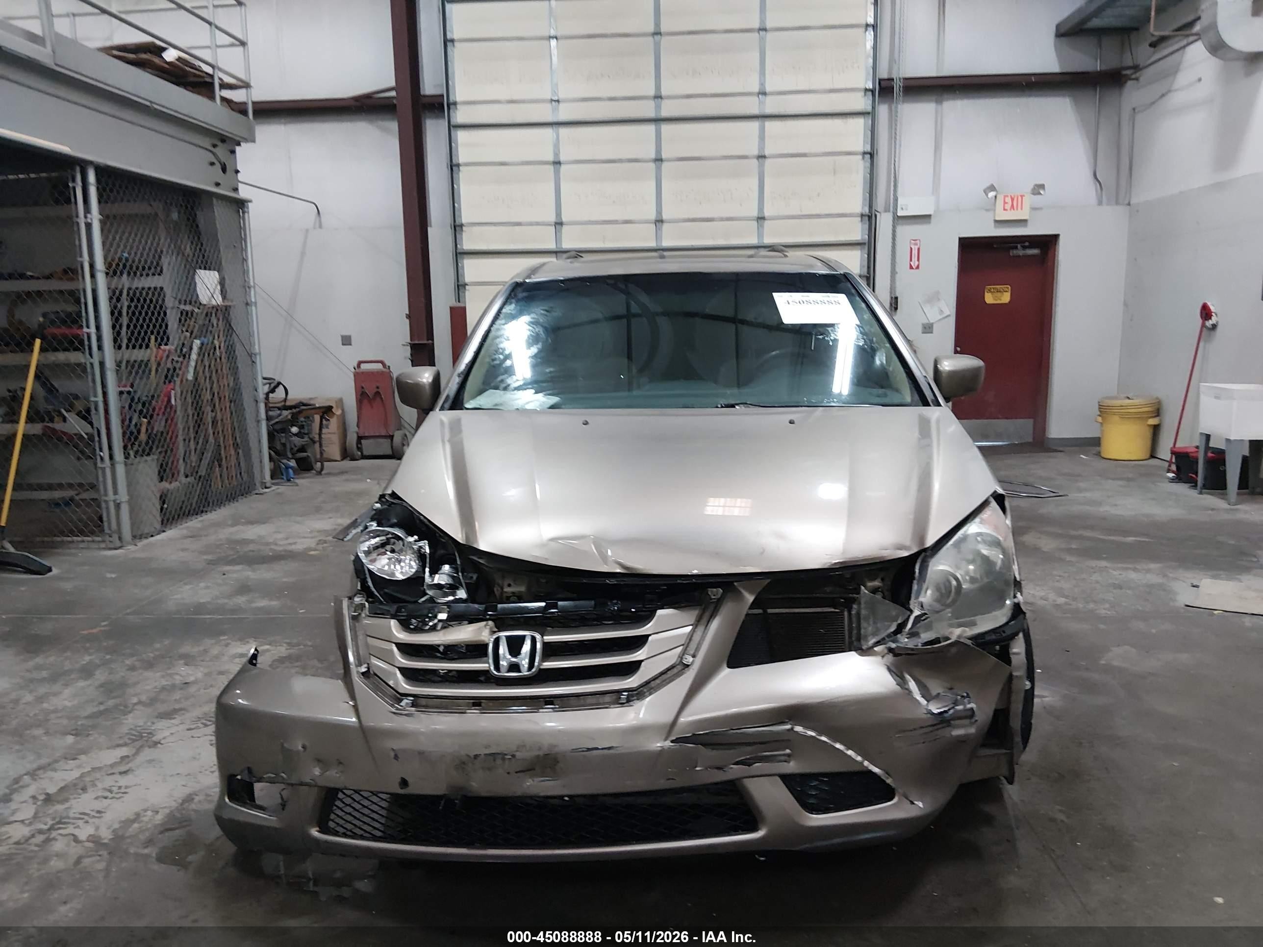 2009 Honda Odyssey Ex-l Gold vin: 5FNRL387X9B407243