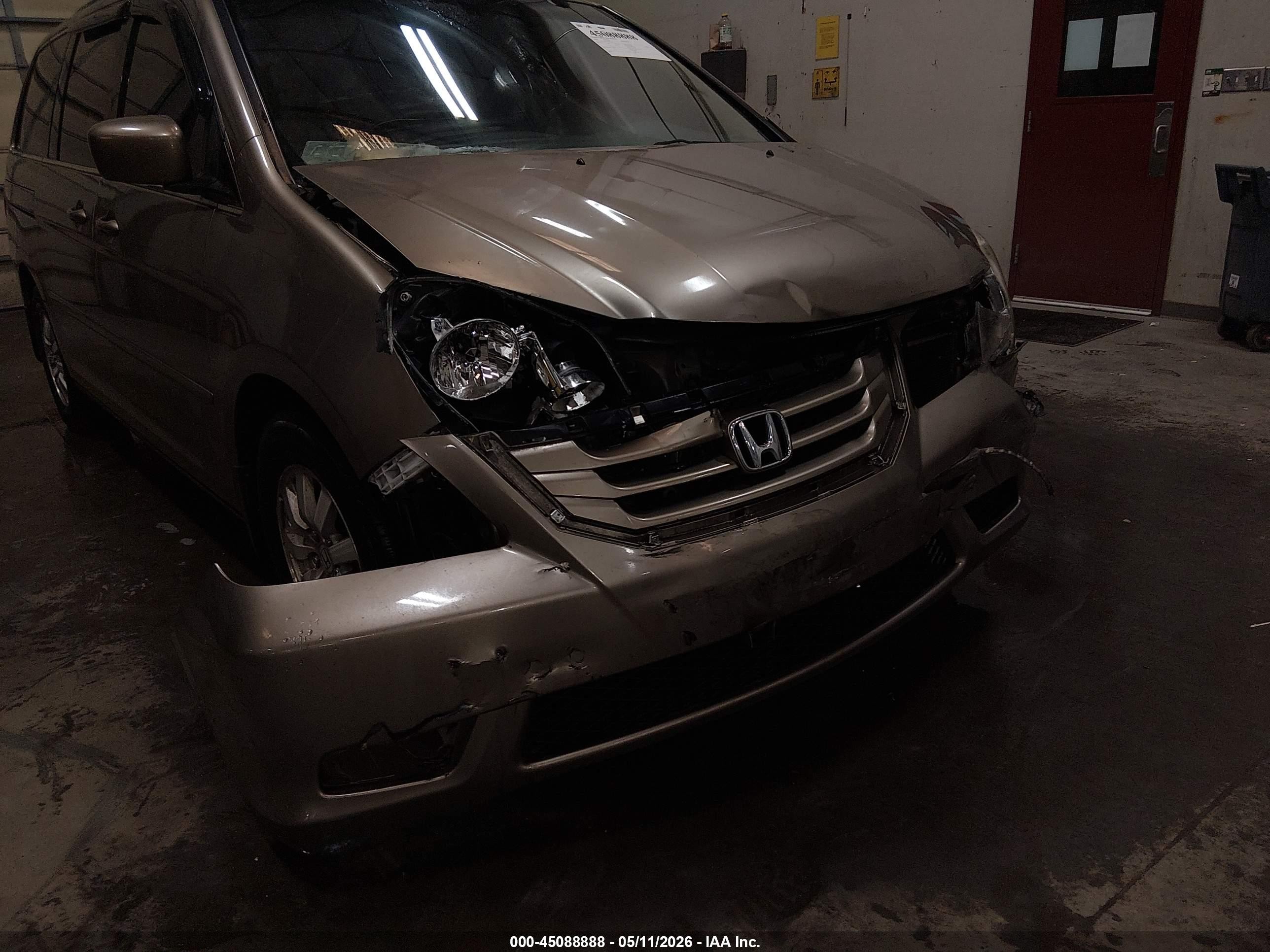 2009 Honda Odyssey Ex-l Gold vin: 5FNRL387X9B407243