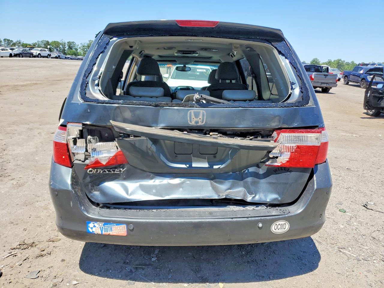 2006 Honda Odyssey Touring Gray vin: 5FNRL38806B010693