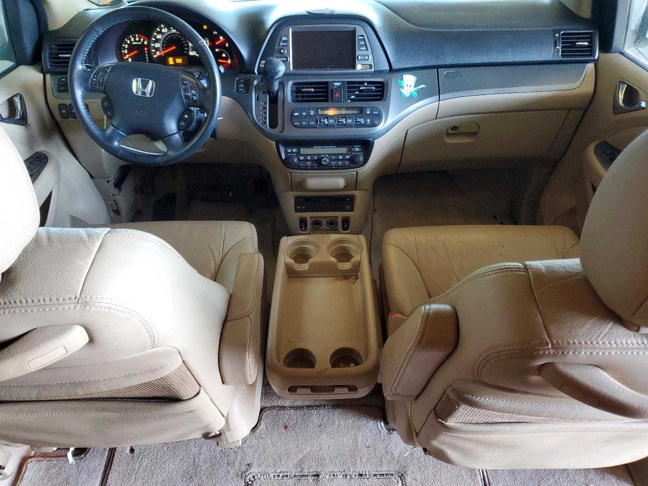 2007 Honda Odyssey Touring White vin: 5FNRL38807B101383