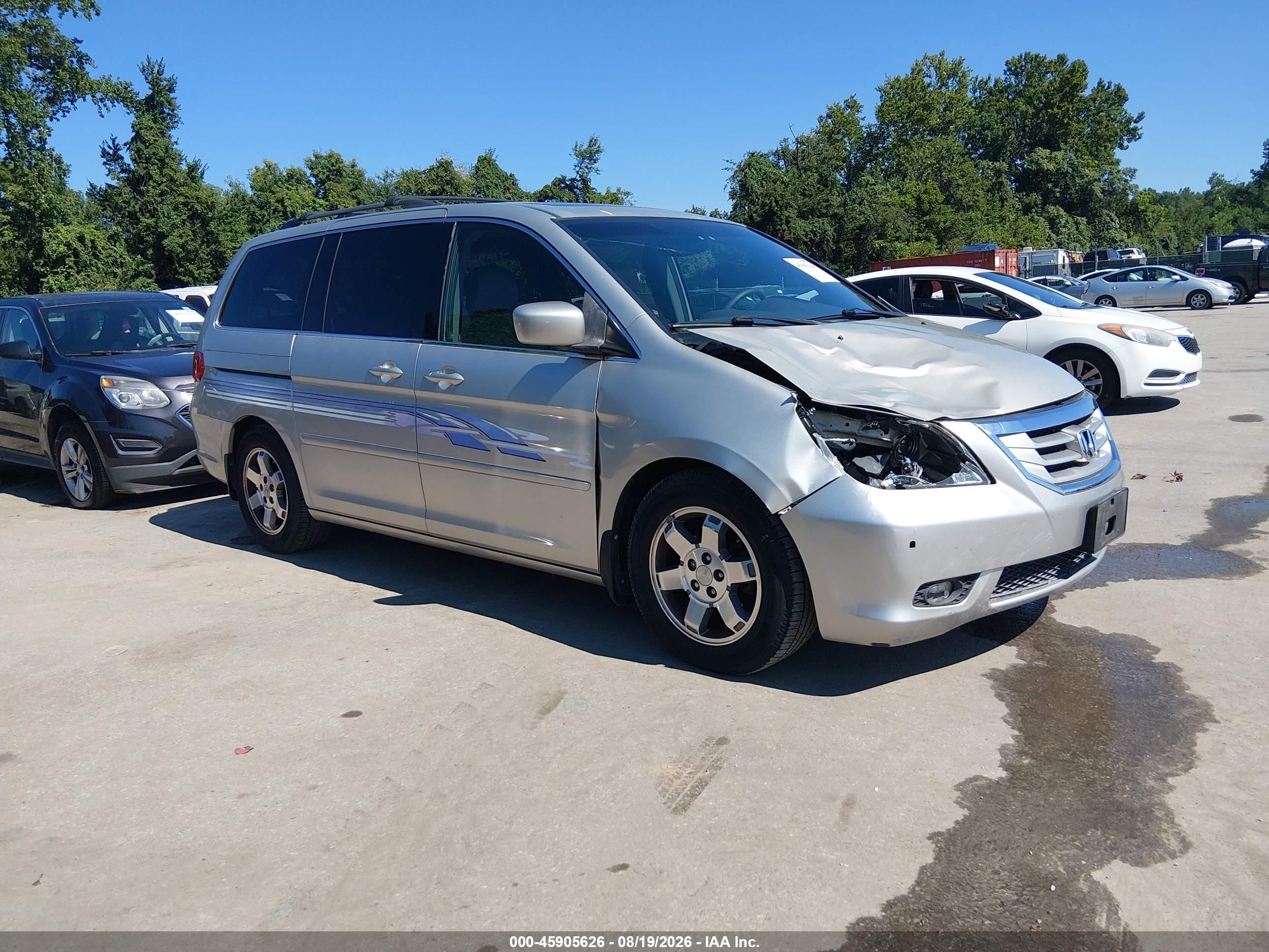 2009 Honda Odyssey Touring Серебряный vin: 5FNRL38809B026798