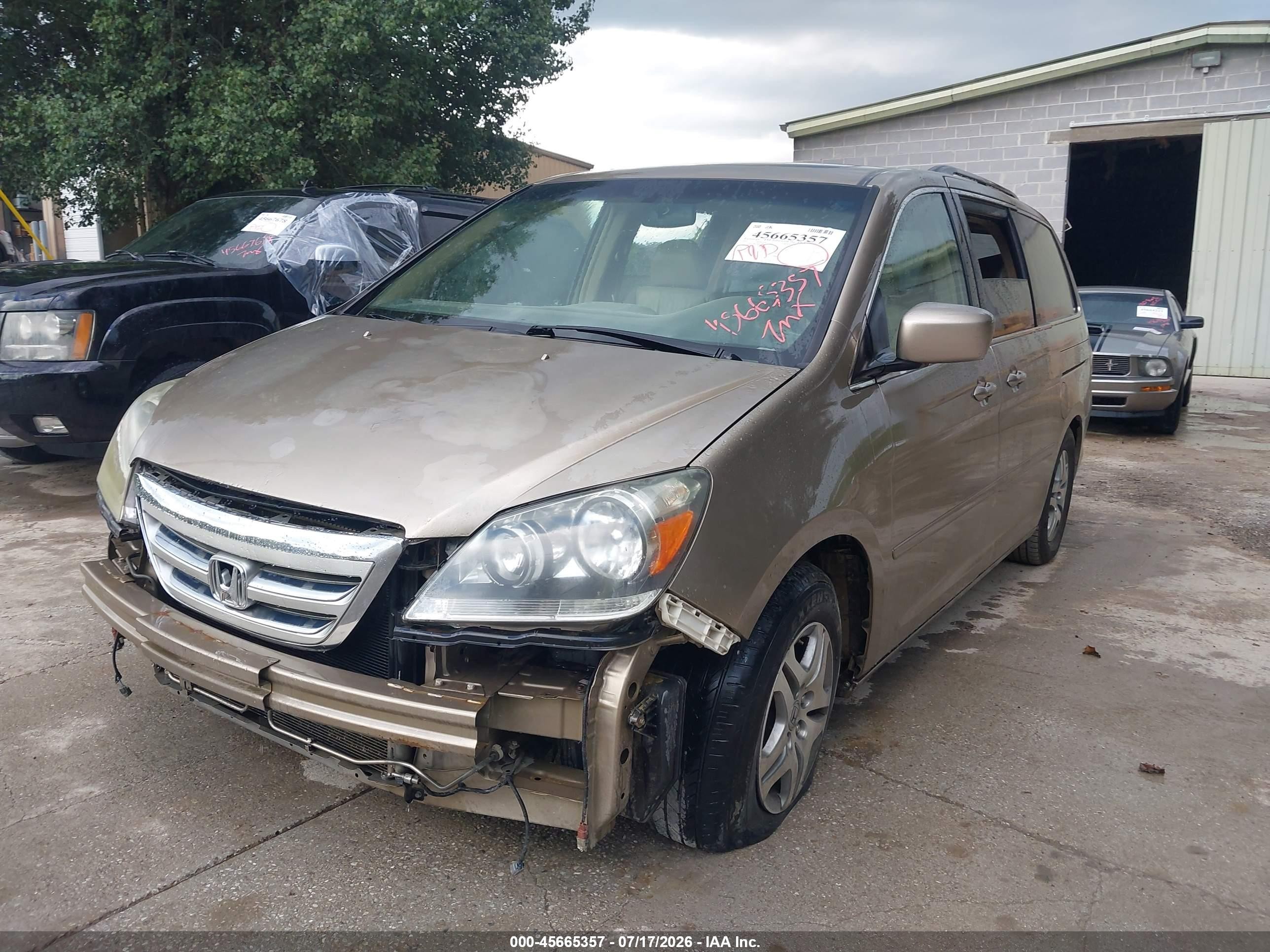 2005 Honda Odyssey Touring Gold vin: 5FNRL38815B019840