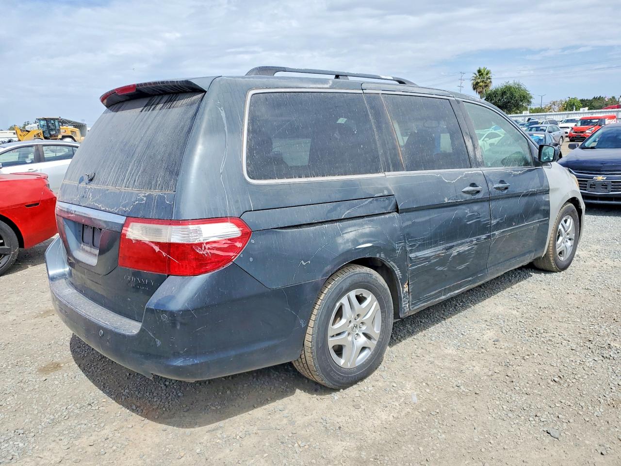 2005 Honda Odyssey Touring Gray vin: 5FNRL38815B085028
