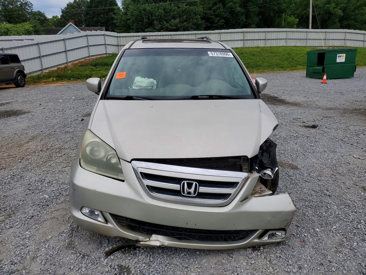 2006 Honda Odyssey Touring Бежевый vin: 5FNRL38816B049745