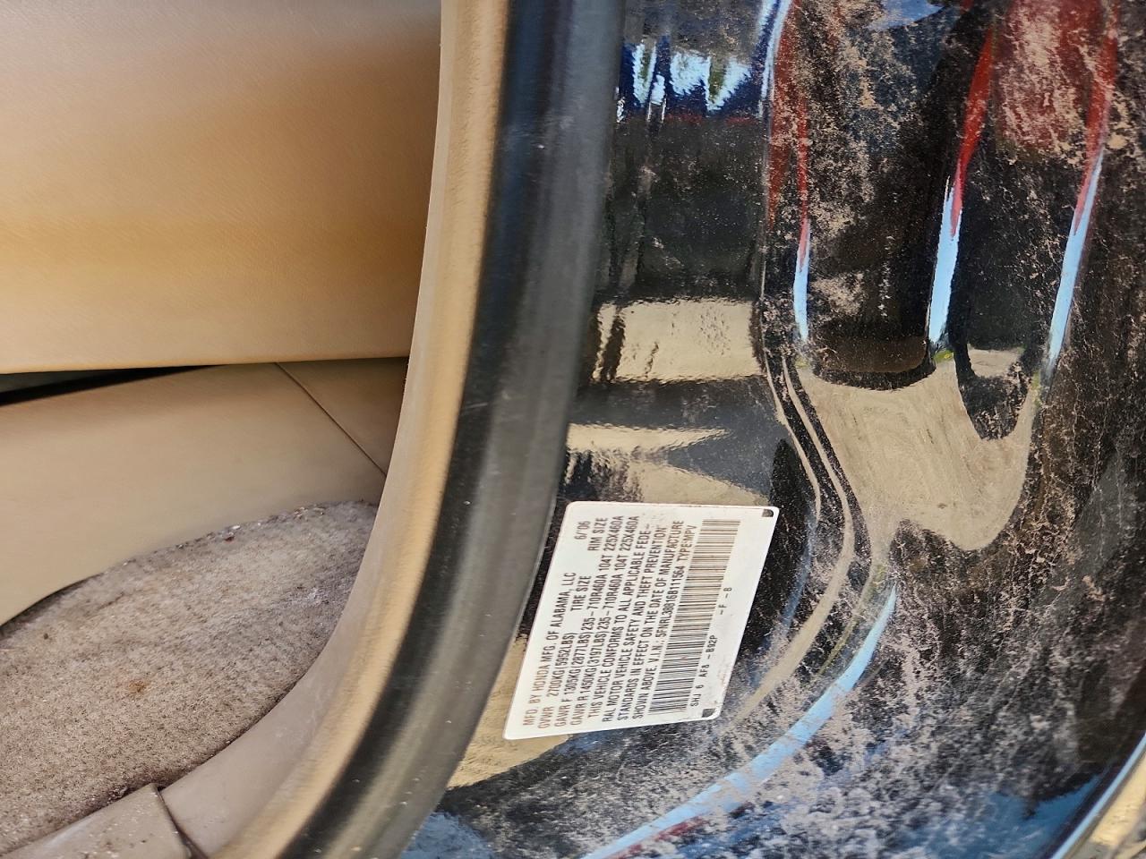 2006 Honda Odyssey Touring Черный vin: 5FNRL38816B111564