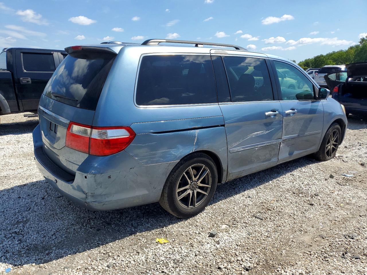 2007 Honda Odyssey Touring Blue vin: 5FNRL38817B009764