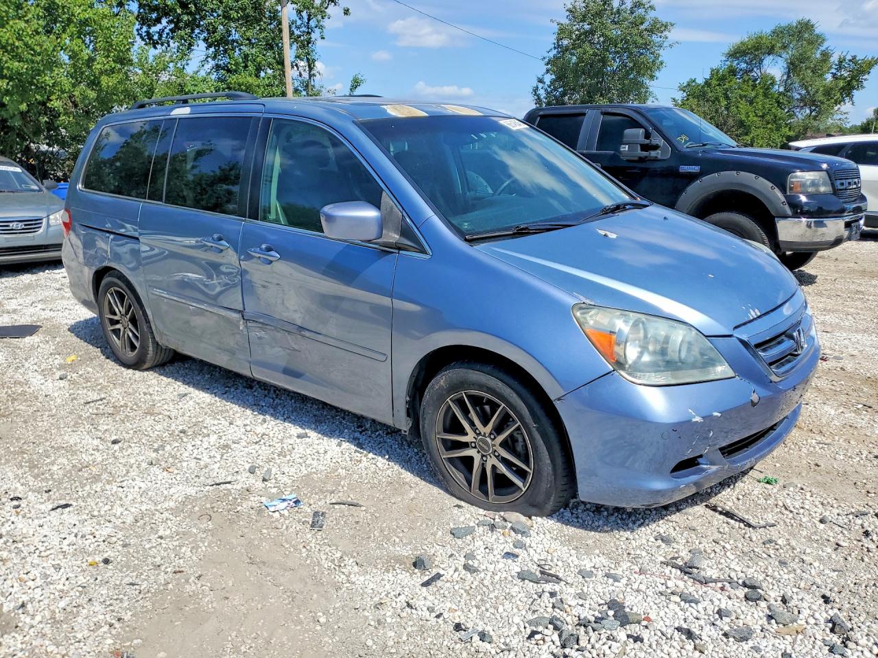 2007 Honda Odyssey Touring Blue vin: 5FNRL38817B009764
