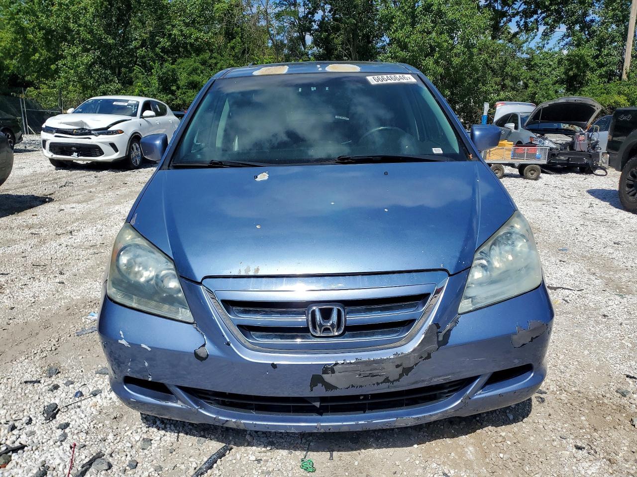 2007 Honda Odyssey Touring Blue vin: 5FNRL38817B009764
