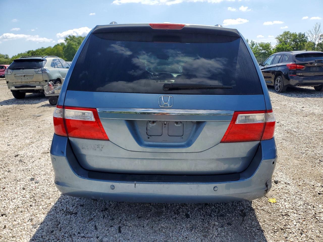 2007 Honda Odyssey Touring Blue vin: 5FNRL38817B009764